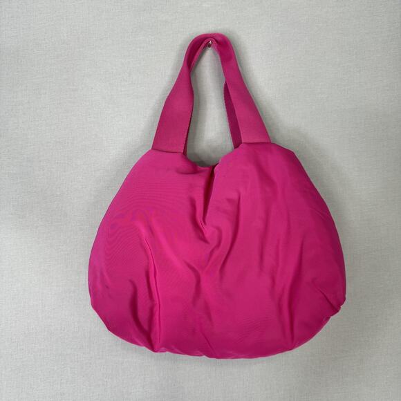 COS Padded Shopper Bag Womens One Size Pink Quilted Puffy Shoulder Small Purse - Picture 4 of 16